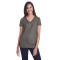 T-shirt pour femme en jersey liquide à col en V de Threadfast