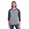 T-shirt unisexe à manches raglan 3/4 de Threadfast