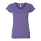 T-shirt softstyle à col en V pour femmes