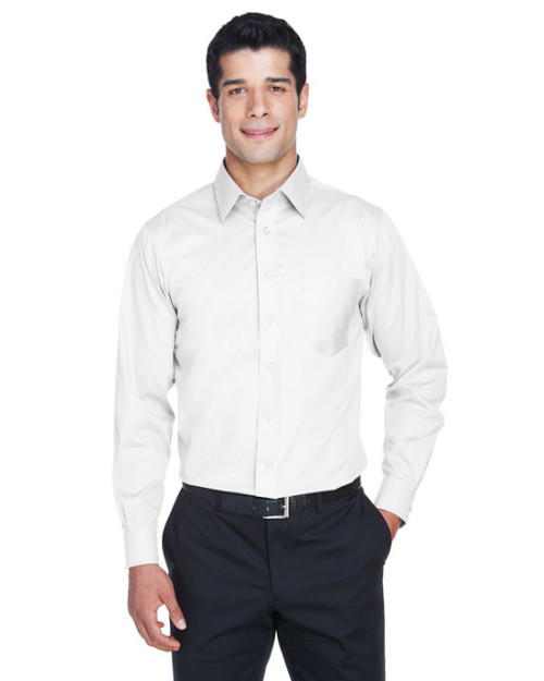 Chemise unie pour homme en twill extensible Collection CrownMC de Devon & Jones Chemise unie pour homme en twill extensible Collection CrownMC de Devon & Jones