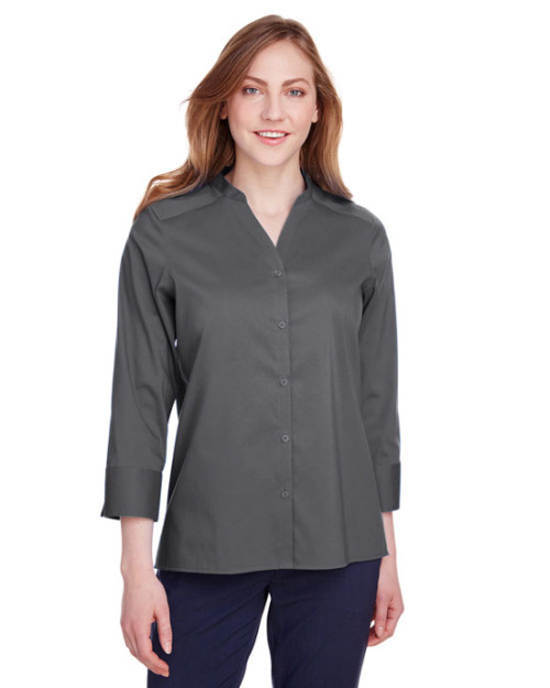 Collection Crown pour femme Blouse extensible à manches ¾ Collection Crown pour femme Blouse extensible à manches ¾