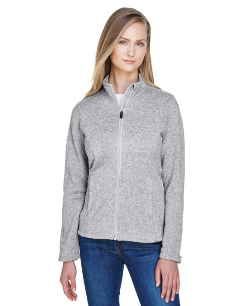Manteau pour femme Bristol en molleton tricot chandail avec glissière pleine longueur de Devon & Jones Manteau pour femme Bristol en molleton tricot chandail avec glissière pleine longueur de Devon & Jones