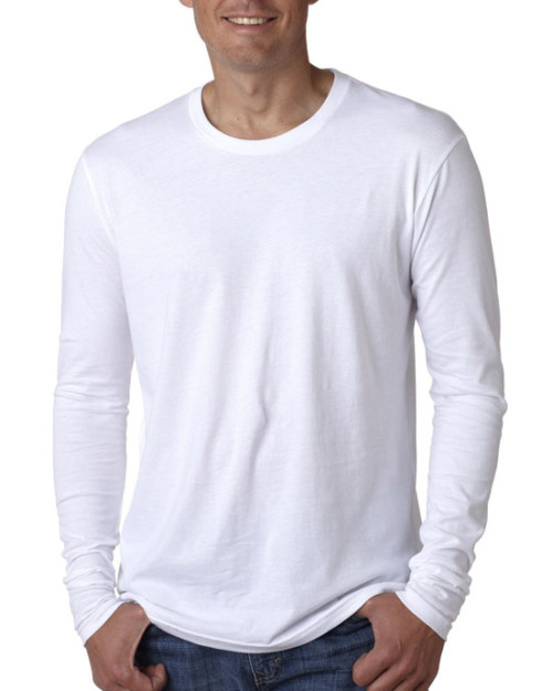 T-shirt ajusté pour homme Premium à col rond et manches longues T-shirt ajusté pour homme Premium à col rond et manches longues